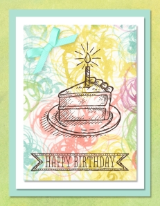 Sketched Birthday digital card
