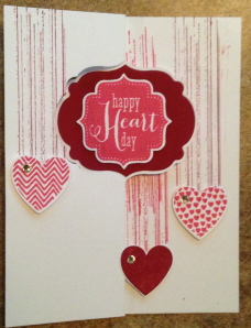 Hearts a Flutter and Gorgeous Grunge Flip card