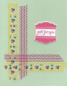 Label Love with Gingham Garden Washi Tape