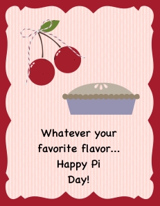 Digital Pi Day card by Sue Erickson