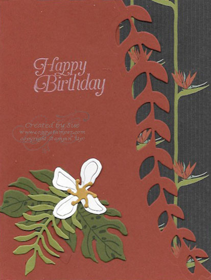 Birthday card created with the Botanical Gardens Bundle