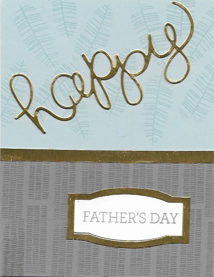 Father's Day card using Botannical Blooms and Crazy About You stamp sets