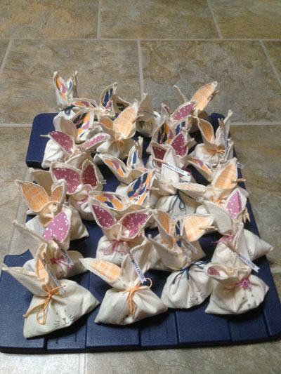 photo of March Paper Pumpkin bunny treat bags