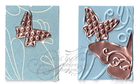 Elegant Lines copper butterfly insert