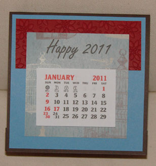 2011 Easel calendar for blog