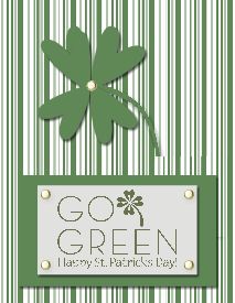 Go Green St. Patrick's Day Card