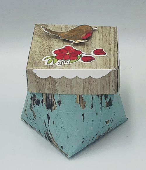 Diamond box created with Country Woods Designer Series Paper.